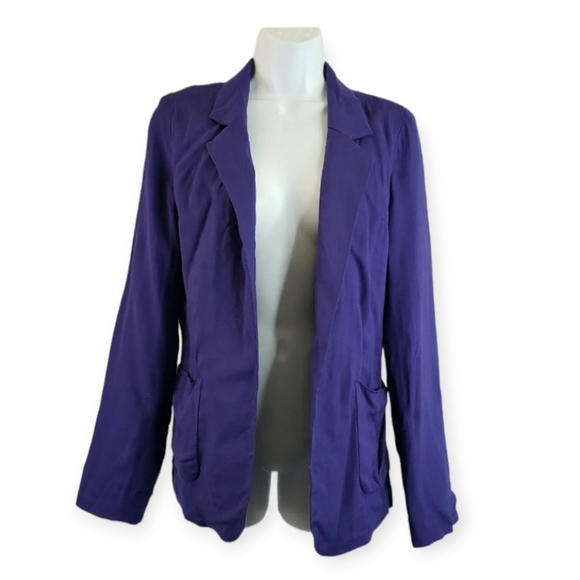 Talula Jackets & Blazers - Vintage Aritzia Talula Kent Women's Open Front Blazer Size 4 - Solid Purple